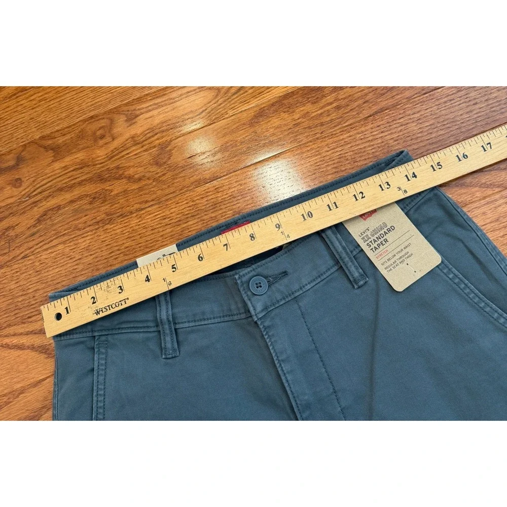 Levi's XX Chino Pants Fits Mens 29x29 Standard Taper Blue Gray Stretch Twill
